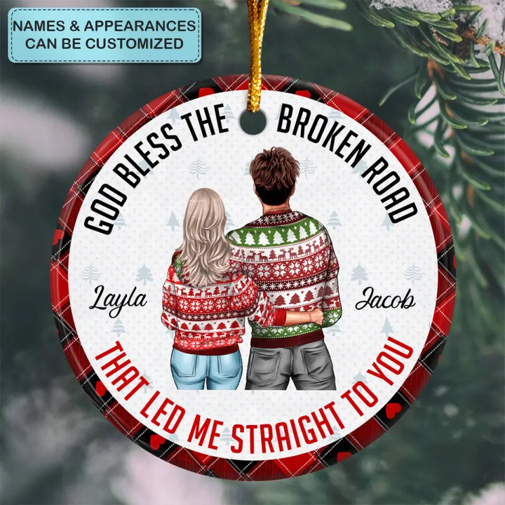 My Favorite - Personalized Custom Ceramic Ornament - Christmas Gift For Couple, Wife, Husband