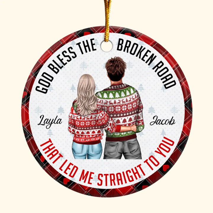 My Favorite - Personalized Custom Ceramic Ornament - Christmas Gift For Couple, Wife, Husband