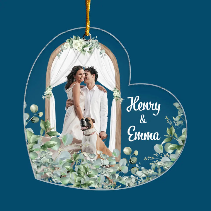 Our Wedding Anniversary V2 - Personalized Custom Mica Ornament - Christmas Gift For Couple, Husband, Wife AGCHD025