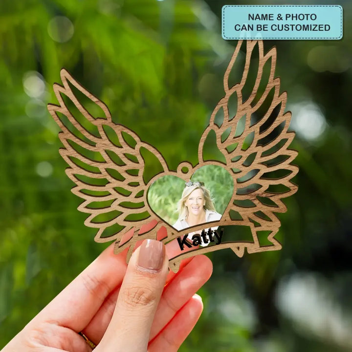 In Loving Memory Of - Personalized Custom 2-Layer Mix Ornament - Christmas, Memorial Gift For Family Members