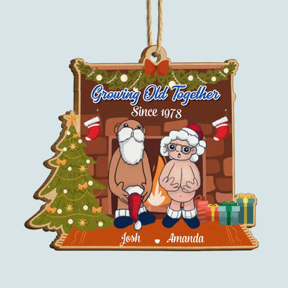 I Want To Grow Old With You - Personalized Custom Wood Ornament - Christmas Gift For Couple, Wife, Husband