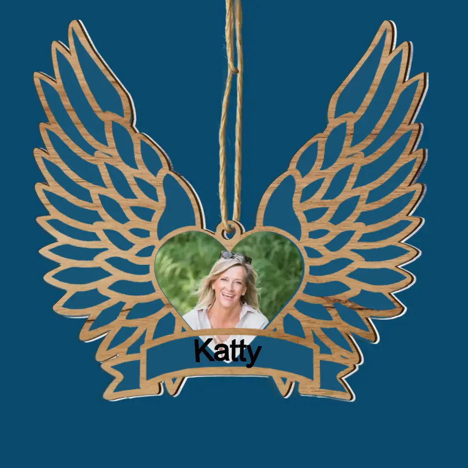 In Loving Memory Of - Personalized Custom 2-Layer Mix Ornament - Christmas, Memorial Gift For Family Members