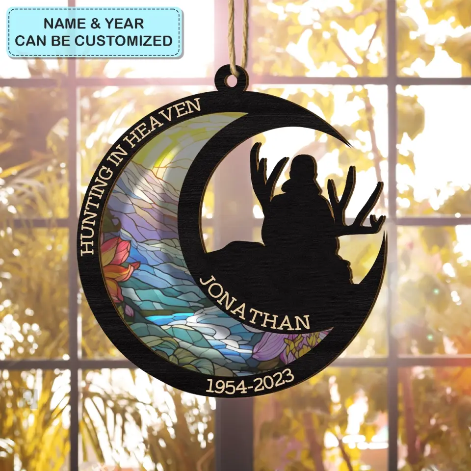 Hunting Ornament - Personalized Custom Suncatcher Layer Mix Ornament