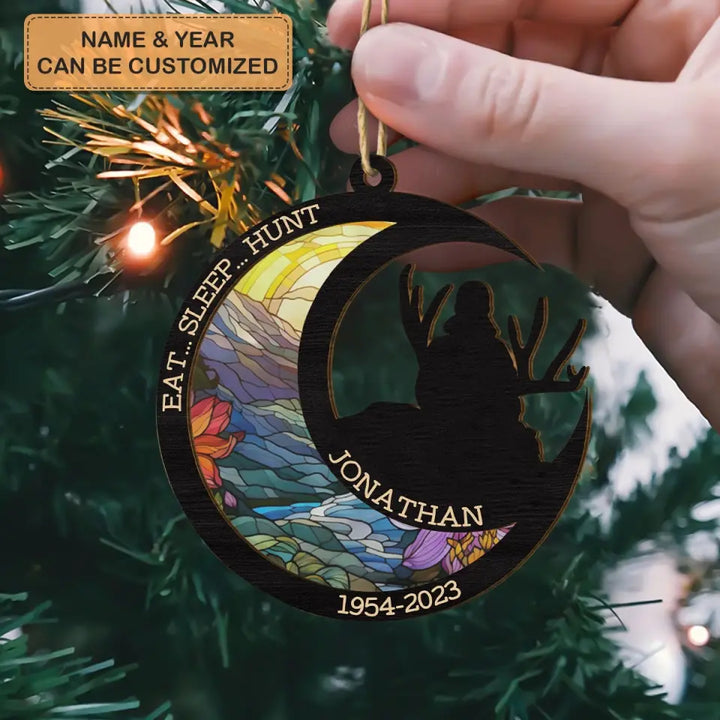 Hunting Ornament - Personalized Custom Suncatcher Layer Mix Ornament