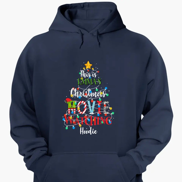 This Is My Movie Watching Shirt - Personalized Custom T-shirt - Christmas Gift For Family, Family Members