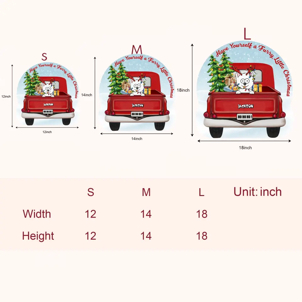 Have Yourself A Furry Little Christmas - Personalized Custom Door Sign - Christmas Gift For Dog Mom, Dog Dad, Dog Lover, Dog Owner