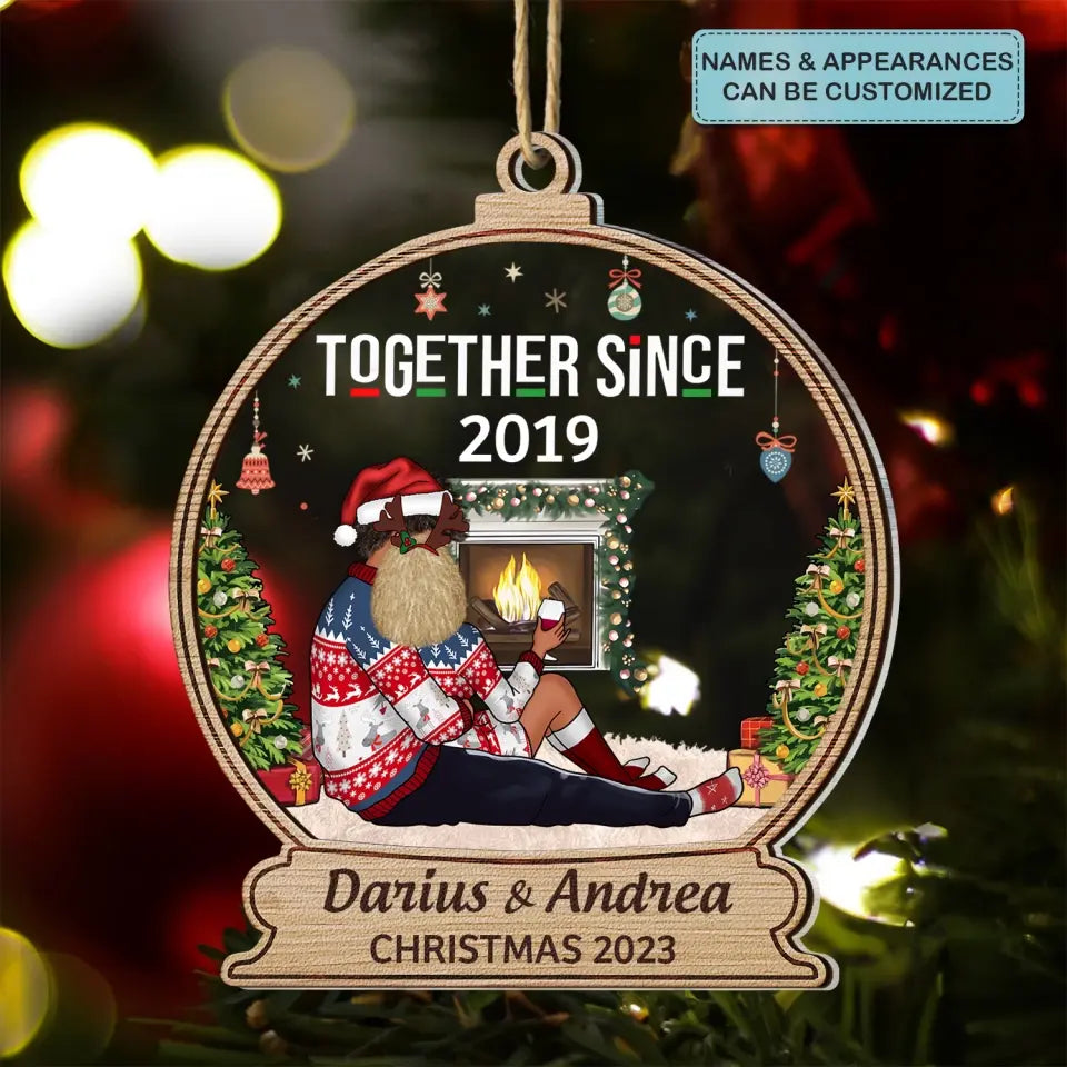 Together Since - Personalized Custom 2-Layer Mix Ornament - Christmas Gift For Couple, Couples