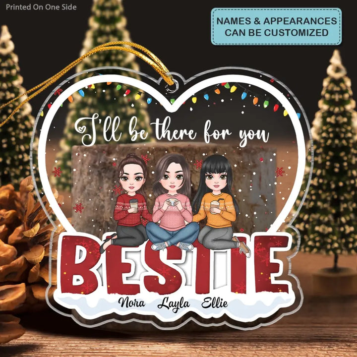Life Is Better With You My Bestie - Personalized Custom Mica Ornament - Christmas Gift For Besties, Friends