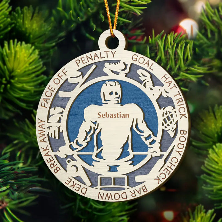 I Love Sport - Personalized Custom Layer Wood Ornament - Gift For Sport Lover