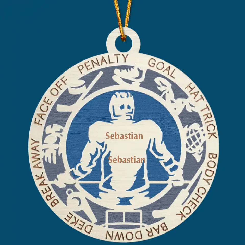 I Love Sport - Personalized Custom Layer Wood Ornament - Gift For Sport Lover