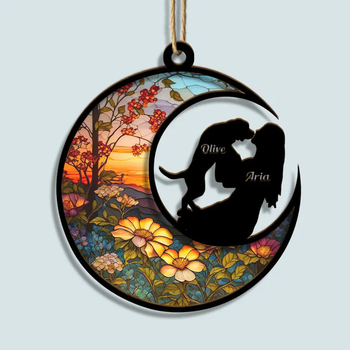 Lost The Dog Memorial - Personalized Custom Suncatcher Layer Mix Ornament