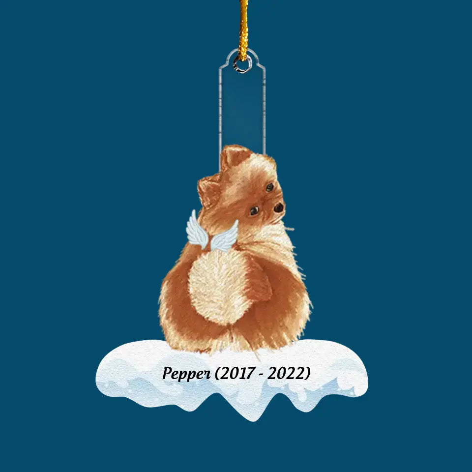 We Miss You - Personalized Custom Mica Ornament - Memorial, Christmas Gift For Dog Lover, Dog Mom, Dog Dad CLA0HT002