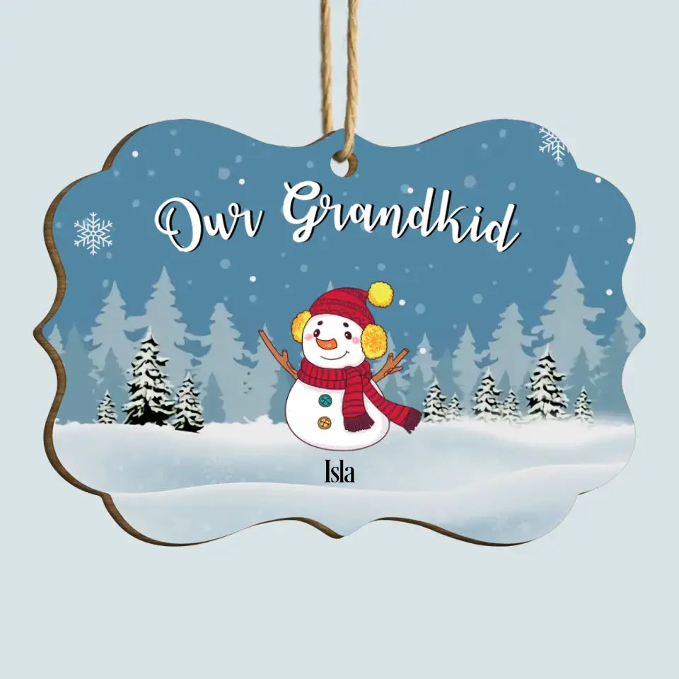 Our Grandkids - Personalized Custom Wood Ornament - Christmas Gift For Grandma, Mom, Family Members