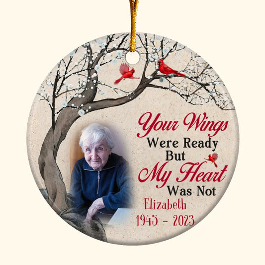 Always On My Mind - Personalized Custom Ceramic Ornament - Memorial Gift For Family Members