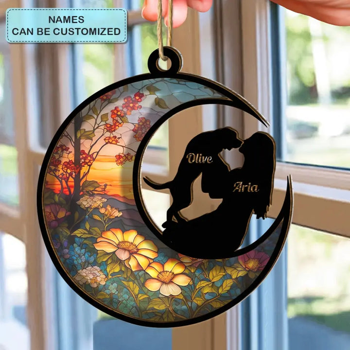 Lost The Dog Memorial - Personalized Custom Suncatcher Layer Mix Ornament