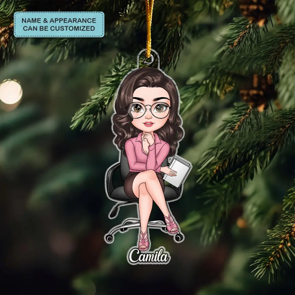 Merry Christmas Colleagues - Personalized Custom Mica Ornament - Christmas Gift For Colleagues, Office Staff CLA0HD002