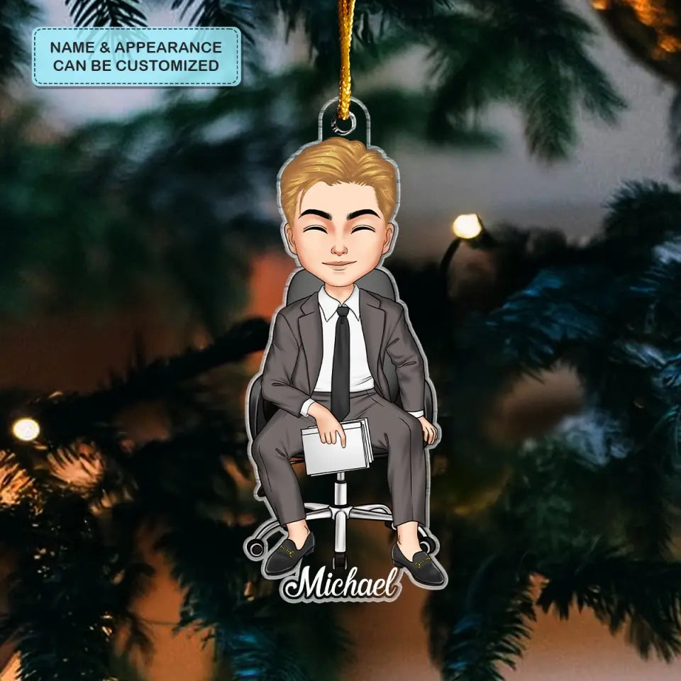 Merry Christmas Colleagues - Personalized Custom Mica Ornament - Christmas Gift For Colleagues, Office Staff CLA0HD002