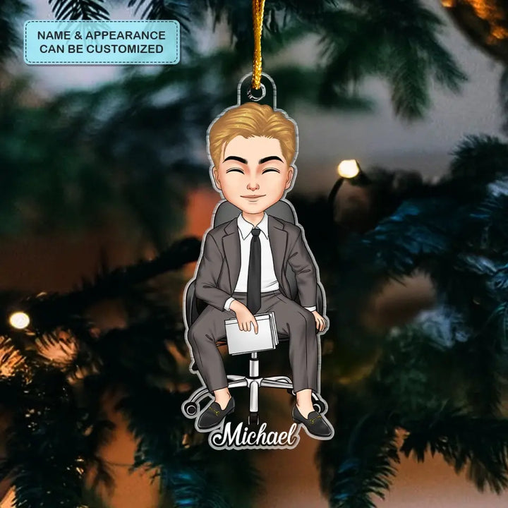 Merry Christmas Colleagues - Personalized Custom Mica Ornament - Christmas Gift For Colleagues, Office Staff CLA0HD002