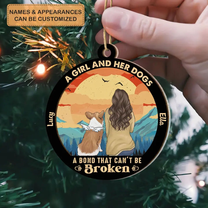 Life Is Better With A Dog - Personalized Custom Suncatcher Layer Mix Ornament - Memorial Gift For Dog Lover