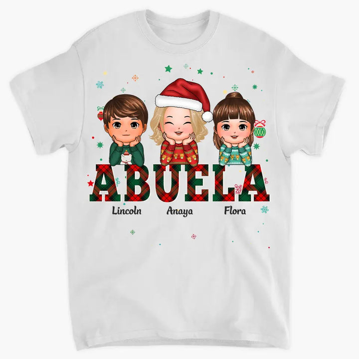 Grandma Christmas - Personalized Custom T-shirt - Christmas Gift For Grandma, Family Members