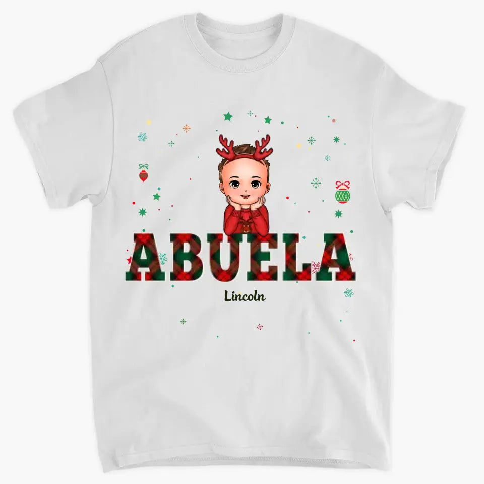 Grandma Christmas - Personalized Custom T-shirt - Christmas Gift For Grandma, Family Members