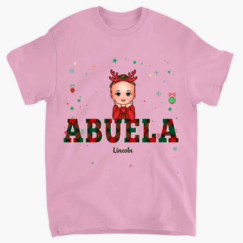 Grandma Christmas - Personalized Custom T-shirt - Christmas Gift For Grandma, Family Members