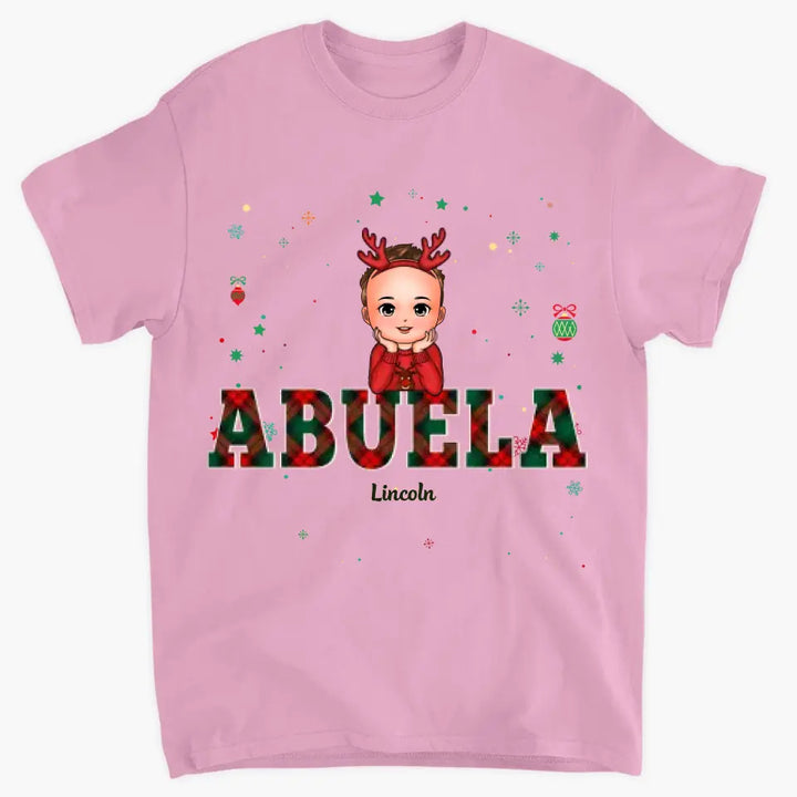 Grandma Christmas - Personalized Custom T-shirt - Christmas Gift For Grandma, Family Members