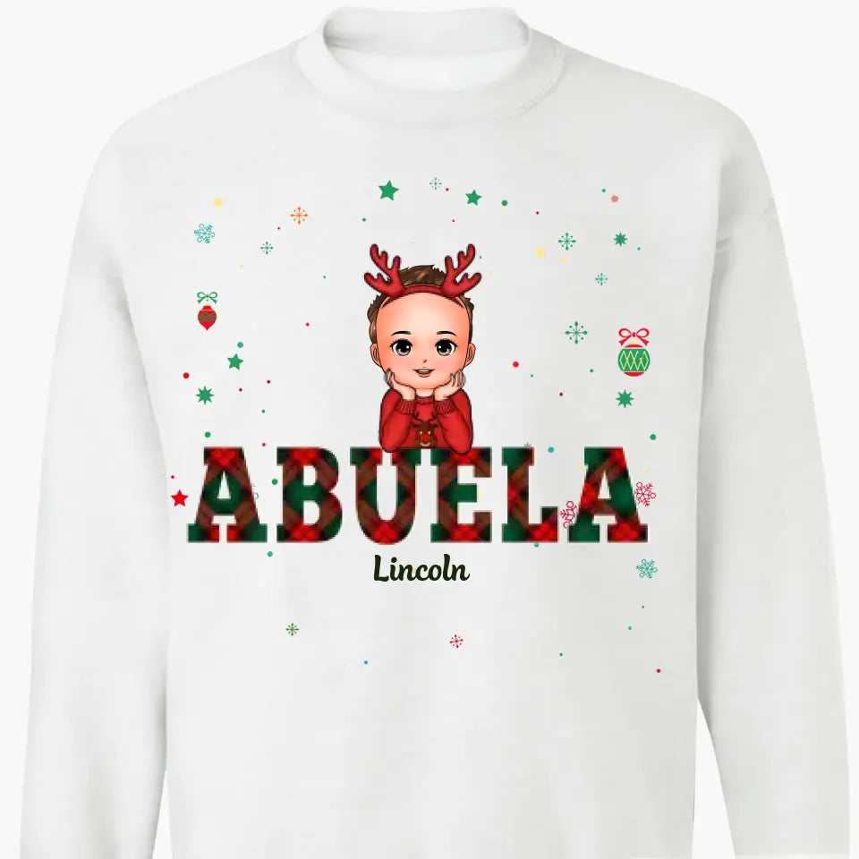 Grandma Christmas - Personalized Custom T-shirt - Christmas Gift For Grandma, Family Members