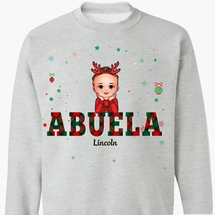 Grandma Christmas - Personalized Custom T-shirt - Christmas Gift For Grandma, Family Members