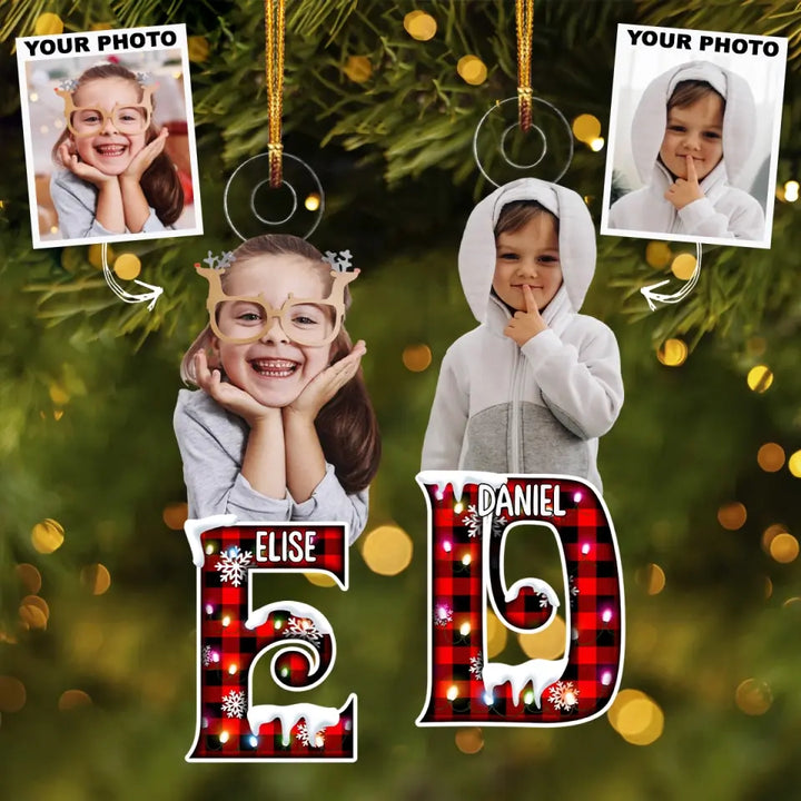 Christmas Kid - Personalized Custom Photo Mica Ornament - Christmas Gift For Kid, Family Members AGCPD051