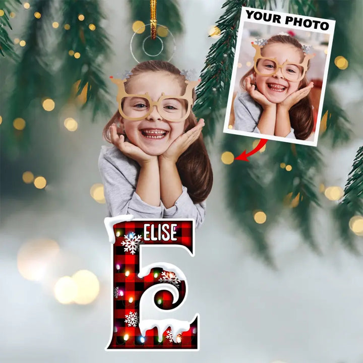 Christmas Kid - Personalized Custom Photo Mica Ornament - Christmas Gift For Kid, Family Members AGCPD051
