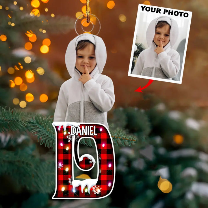 Christmas Kid - Personalized Custom Photo Mica Ornament - Christmas Gift For Kid, Family Members AGCPD051
