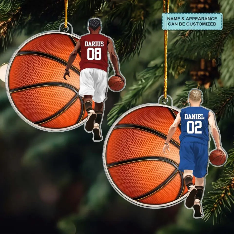 Basketball Player - Personalized Custom Mica Ornament - Gift For Sport Lover CLA0HD008
