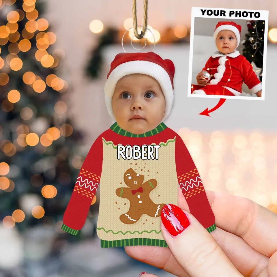 Kid Ugly Sweater - Personalized Custom Mica Ornament - Christmas Gift For Kid, Family Members AGCPD053
