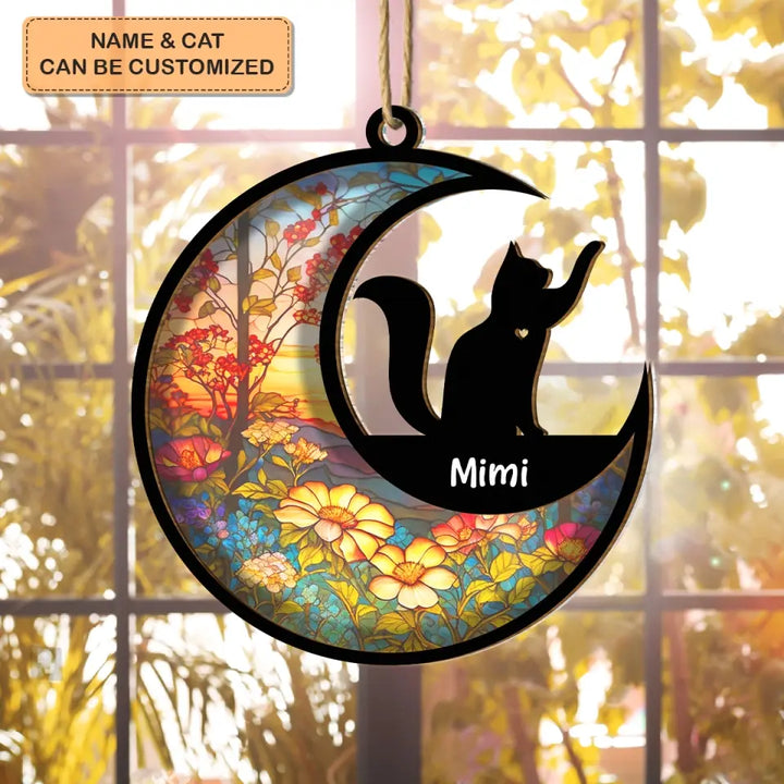 I Am Always With You - Personalized Custom Suncatcher Layer Mix Ornament - Memorial Gift For Cat Lover, Cat Owner