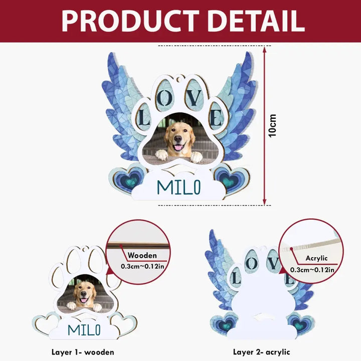 We Will Always Love You - Personalized Custom Suncatcher Layer Mix Ornament - Christmas, Memorial Gift For Dog Mom, Dog Dad, Cat Mom, Cat Dad