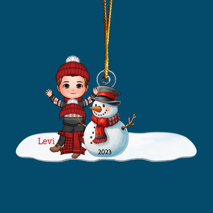 My Grandkids - Personalized Custom Mica Ornament - Christmas, Mother's Day Gift For Grandma, Mom, Family Members CLA0PD005