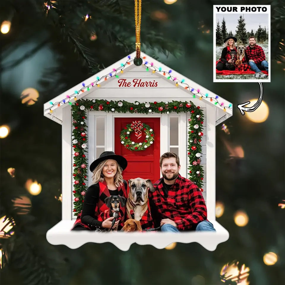 Our Family 2023 - Personalized Custom Photo Mica Ornament - Christmas Gift For Family Members AGCHD037