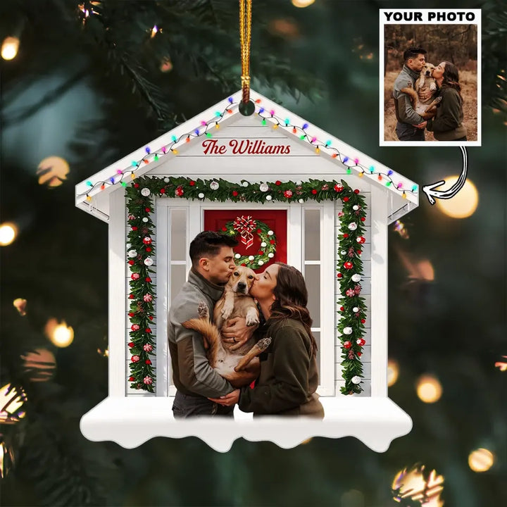 Our Family 2023 - Personalized Custom Photo Mica Ornament - Christmas Gift For Family Members AGCHD037