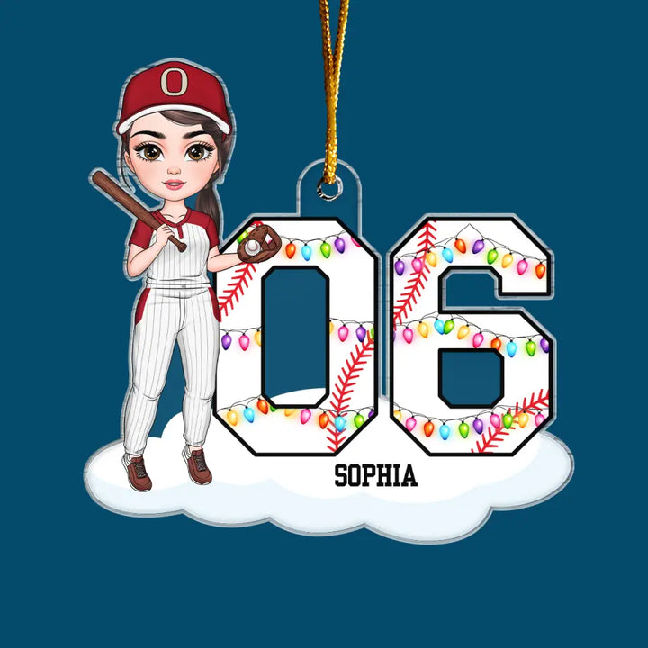 Baseball Life - Personalized Custom Mica Ornament - Christmas, Sport Gift For Baseball Players, Baseball Lovers, Family Members CLA0PD011