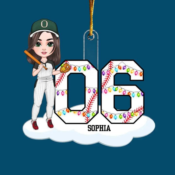 Baseball Life - Personalized Custom Mica Ornament - Christmas, Sport Gift For Baseball Players, Baseball Lovers, Family Members CLA0PD011