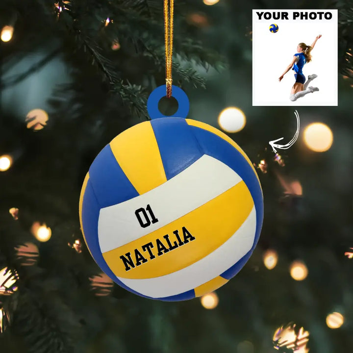 Volleyball Player - Personalized Custom Photo Mica Ornament - Christmas Gift For Volleyball Lover AGCHD040