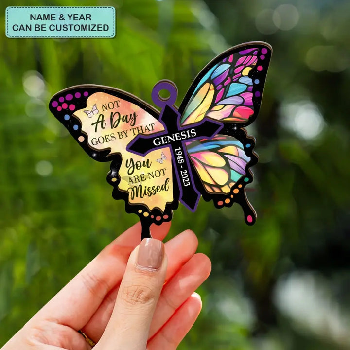 Forever In my Heart - Personalized Custom Suncatcher Layer Mix Ornament - Memorial Gift For Family, Family Members