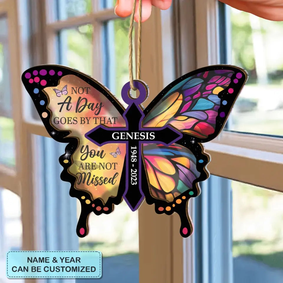 Forever In my Heart - Personalized Custom Suncatcher Layer Mix Ornament - Memorial Gift For Family, Family Members