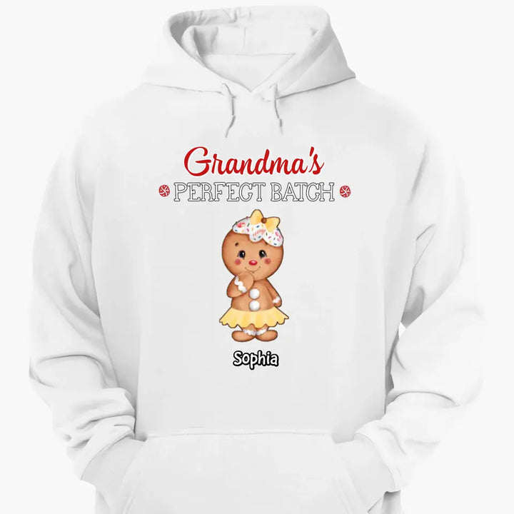 Grandma's Perfect Batch - Personalized Custom T-shirt - Mother's Day, Christmas Gift For Grandma, Mom, Family Members
