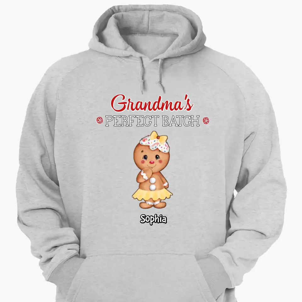 Grandma's Perfect Batch - Personalized Custom T-shirt - Mother's Day, Christmas Gift For Grandma, Mom, Family Members