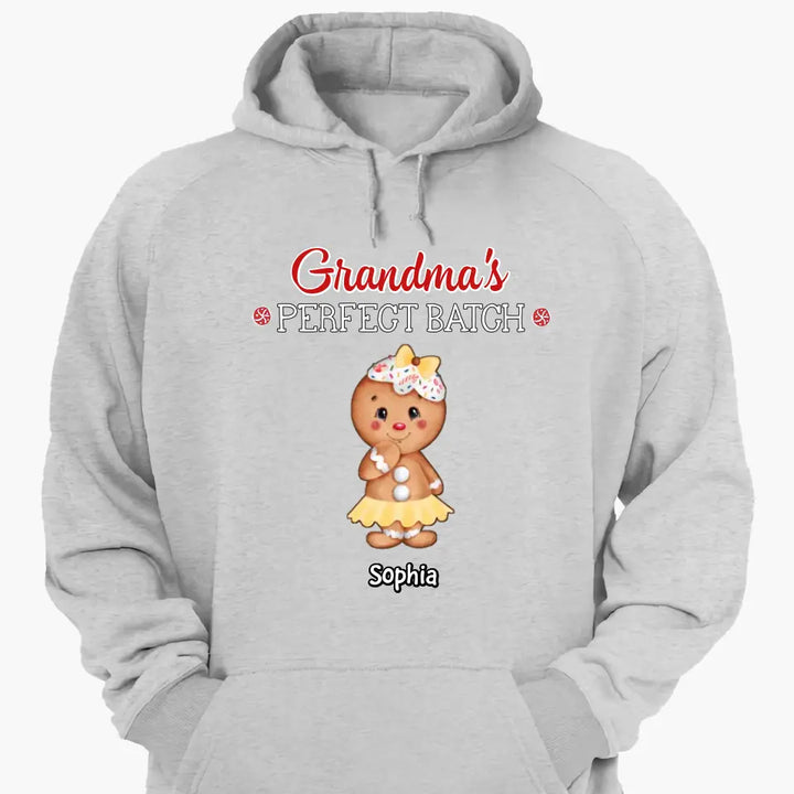 Grandma's Perfect Batch - Personalized Custom T-shirt - Mother's Day, Christmas Gift For Grandma, Mom, Family Members