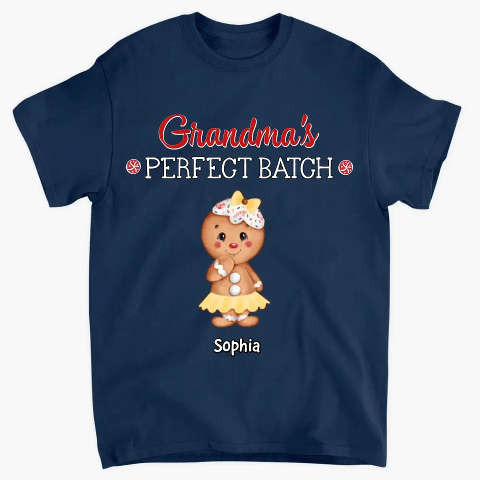 Grandma's Perfect Batch - Personalized Custom T-shirt - Mother's Day, Christmas Gift For Grandma, Mom, Family Members