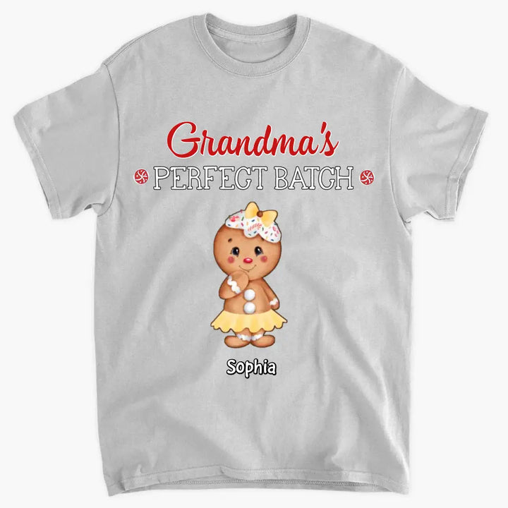Grandma's Perfect Batch - Personalized Custom T-shirt - Mother's Day, Christmas Gift For Grandma, Mom, Family Members