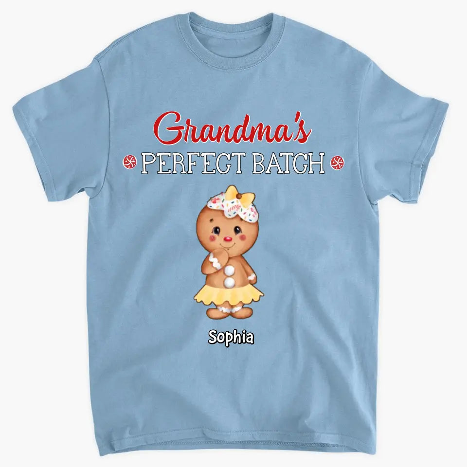 Grandma's Perfect Batch - Personalized Custom T-shirt - Mother's Day, Christmas Gift For Grandma, Mom, Family Members